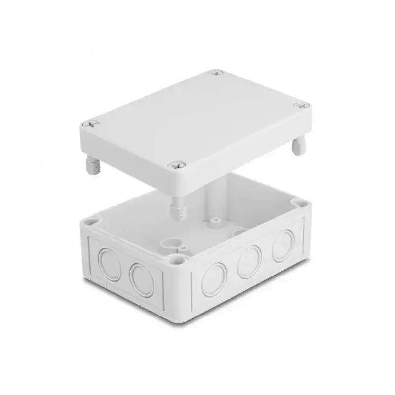 DELOCK Installationsgehäuse 130 x 93 x 57 mm grau ABS Außeneinsatz