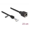 Netzwerkkabel DeLOCK 88006 RJ45-Buchse auf Stiftleiste Buchse Cat5e 0,23m Schwarz