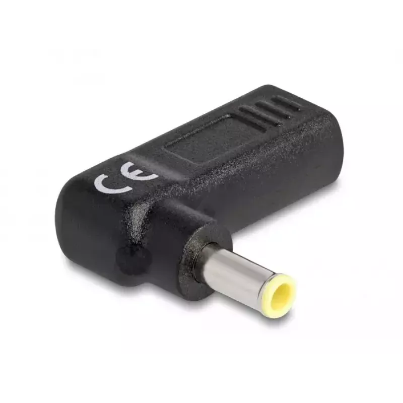 DeLOCK Adapter USB Type-C Buchse auf Samsung 5,5 x 3,0 mm Stecker 90° abgewinkelt