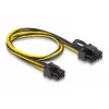 DeLOCK 83004 internes Stromkabel 0,5 m PCI-E 6-Pin auf 2 x 6+2-Pin