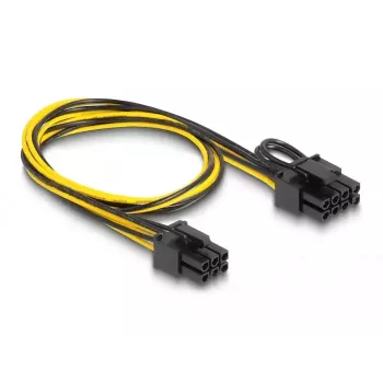DeLOCK 83004 internes Stromkabel 0,5 m PCI-E 6-Pin auf 2 x 6+2-Pin