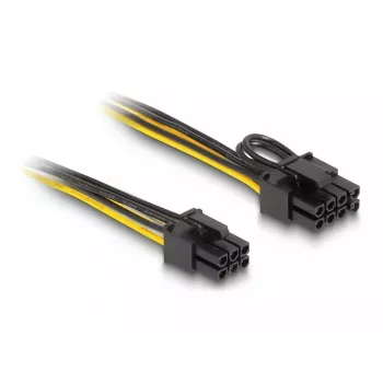 DeLOCK 83004 internes Stromkabel 0,5 m PCI-E 6-Pin auf 2 x 6+2-Pin