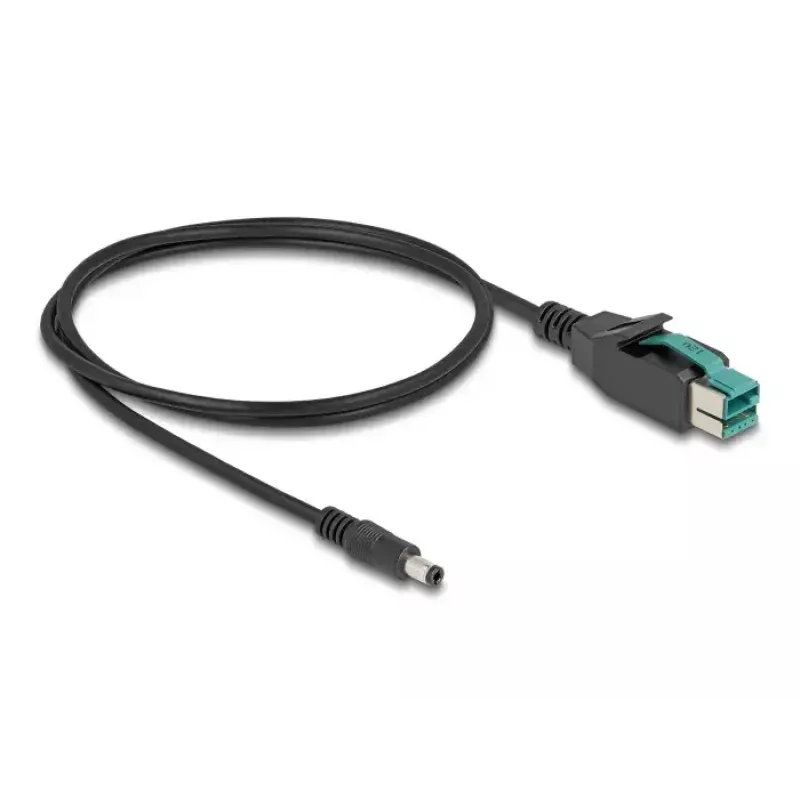 DeLOCK PoweredUSB-Kabel Stecker 12 V auf DC 5,5 x 2,5 mm Stecker 3 m