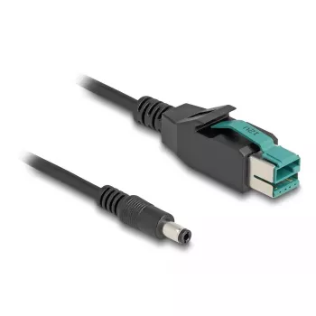 DeLOCK PoweredUSB-Kabel Stecker 12 V auf DC 5,5 x 2,5 mm Stecker 3 m