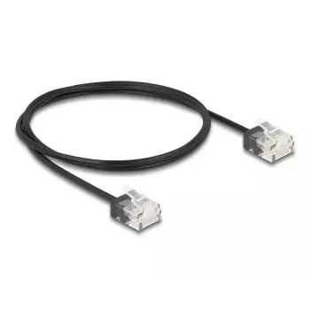 Netzwerkkabel DeLOCK RJ45 Cat.6 UTP 1 m Schwarz