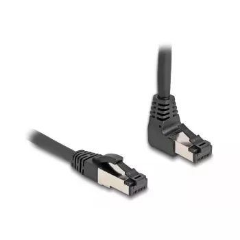 Netzwerkkabel DeLOCK RJ45 Cat.8.1 90° 3m Schwarz