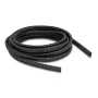 DELOCK Kunststoff-Flexibler-Oval-Kabelschutzschlauch 13,6 x 6,3 mm, 5 m, schwarz