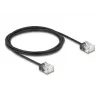 Netzwerkkabel DeLOCK RJ45 Cat.6 UTP Ultra schlank 2m Schwarz