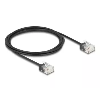 Netzwerkkabel DeLOCK RJ45 Cat.6 UTP Ultra schlank 2m Schwarz