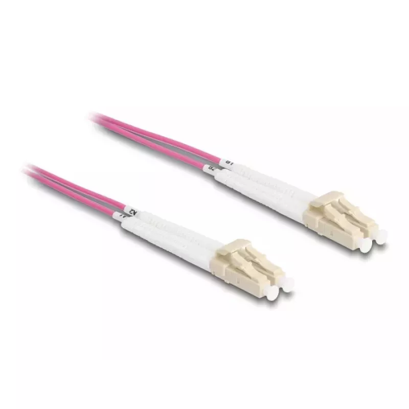 Optical Fiber Kabel DeLOCK LC Duplex auf LC Duplex OM4 2m