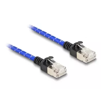 Netzwerkkabel DeLOCK RJ45 Cat.6A 1m Blau