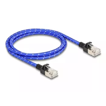 Netzwerkkabel DeLOCK RJ45 Cat.6A 1m Blau