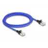Netzwerkkabel DeLOCK RJ45 2m Cat6A U/FTP Blau