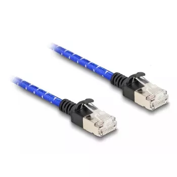 Netzwerkkabel DeLOCK RJ45 2m Cat6A U/FTP Blau