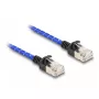 Netzwerkkabel DeLOCK RJ45 2m Cat6A U/FTP Blau