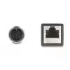 Netzwerkkabel DeLOCK M12-Kabel A-codiert 8-polig Stecker auf RJ45-Buchse Cat5e 0,5 m Schwarz