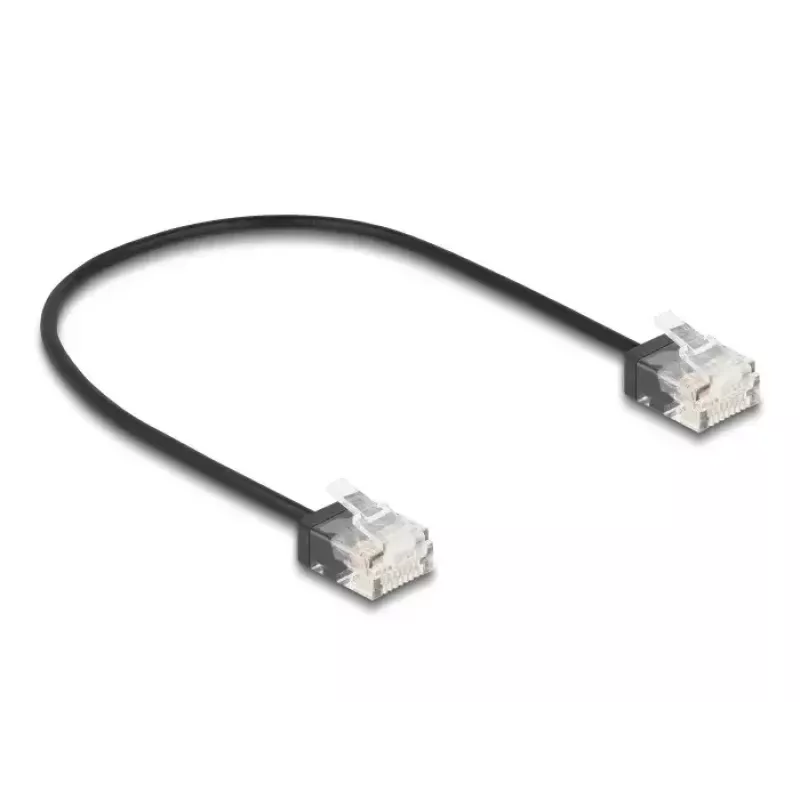 Netzwerkkabel DeLOCK RJ45 Cat.6 UTP 0,3 m Schwarz