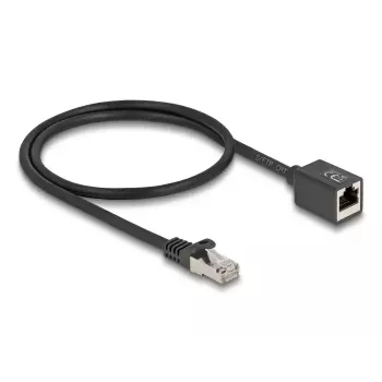 Netzwerkkabel DeLOCK 88052 RJ-45 Cat6a 0,5 m Schwarz