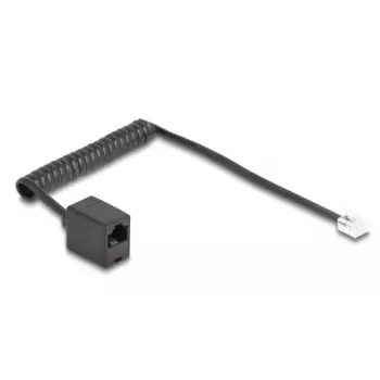 DeLOCK 88720 Telefonkabel 1 m Schwarz RJ-11 RJ-45