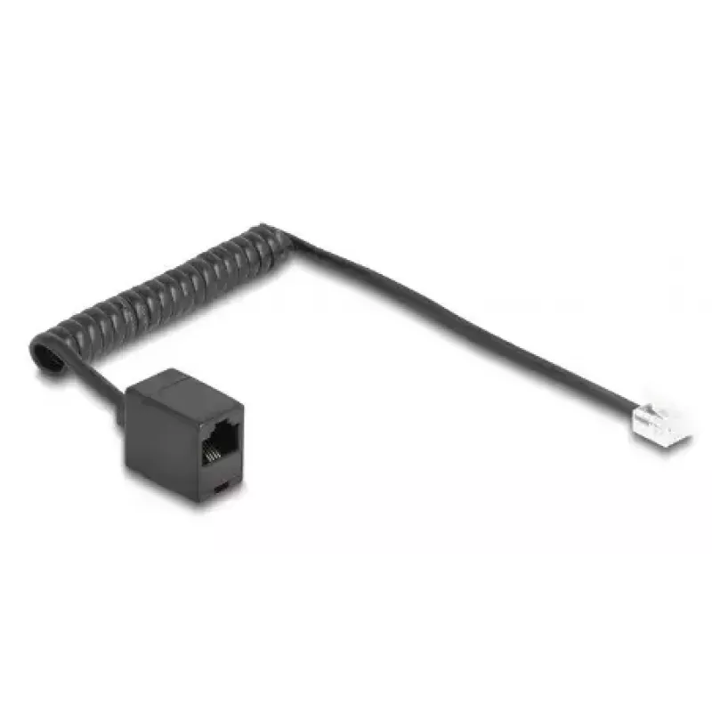 DeLOCK 88720 Telefonkabel 1 m Schwarz RJ-11 RJ-45