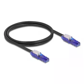 Netzwerkkabel DeLOCK 80926 RJ-45 Cat6 1 m Schwarz Violett