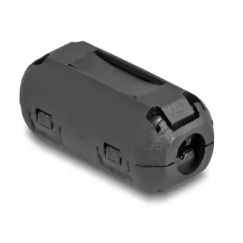 Ferritkernklemme DELOCK 80944, schwarz, 25×13×11,5 mm, Nickel/Kunststoff/Zink, 2 Stück