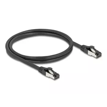 Netzwerkkabel DeLOCK 80571 RJ-45 Cat8.1 1 m Schwarz