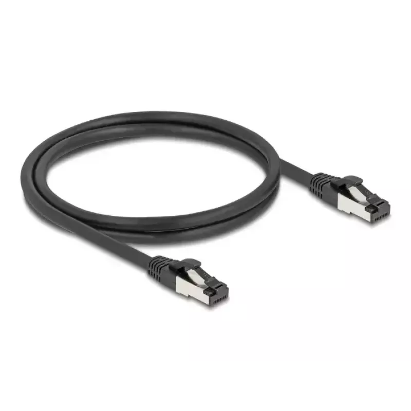 Netzwerkkabel DeLOCK 80571 RJ-45 Cat8.1 1 m Schwarz
