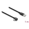 USB 2.0 Kabel DELOCK Typ-A (Stecker) auf Mini-USB B (Stecker) abgewinkelt, 1 m, schwarz