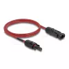Kabel DELOCK 90972 DL4 Solar-Steckverbinder Stecker auf Buchse 4 mm² 1 m rot/schwarz 1000 V DC