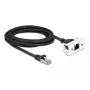DeLOCK Netzwerk-Verlängerungskabel Cat.6A 3m S/FTP RJ45 Schwarz