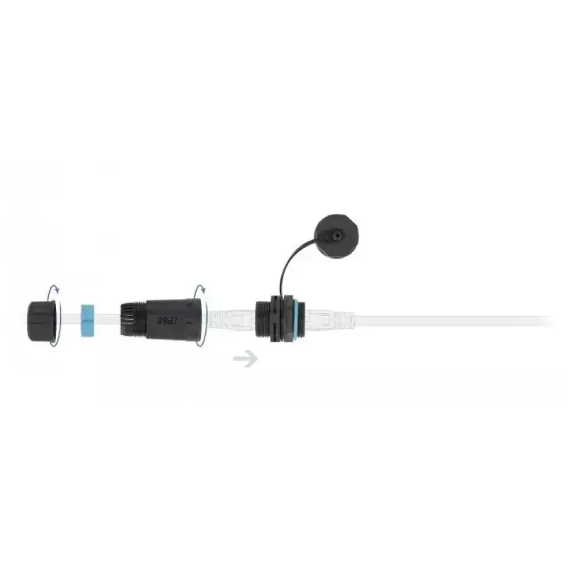 DeLOCK Netzwerkkabel 86701 RJ45 auf RJ45 Cat.6A Schwarz