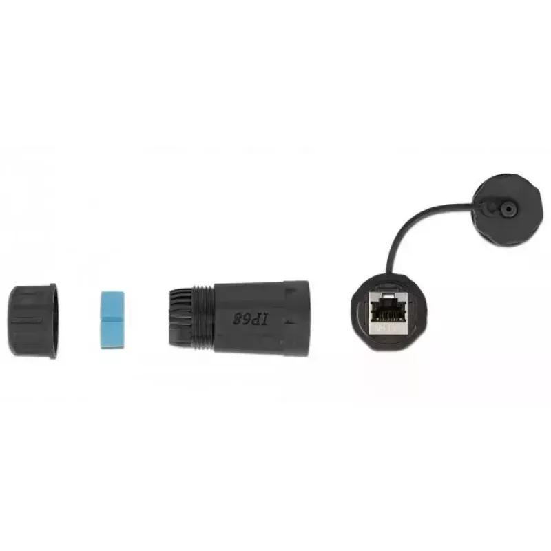 DeLOCK Netzwerkkabel 86701 RJ45 auf RJ45 Cat.6A Schwarz
