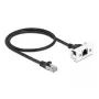 Netzwerkkabel DeLOCK Easy 45 Modul RJ45 S/FTP Cat.6A 0,5 m Schwarz