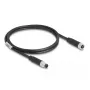 DeLOCK M8 4-poliges Kabel A-kodiert Stecker auf Buchse PUR TPU 1 m