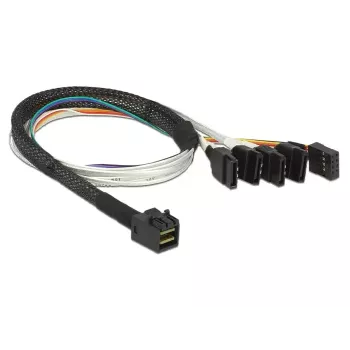Kabel DeLOCK 0,5 m SFF-8643/4 x SATA 7p