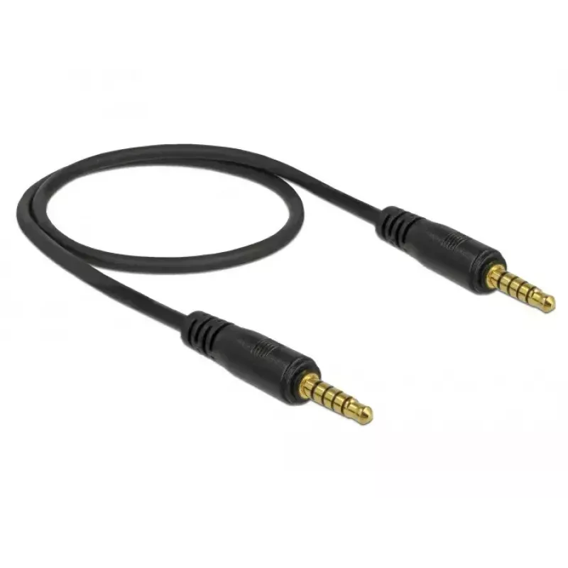 Audiokabel DeLOCK 85695 0,5 m 3,5 mm Schwarz