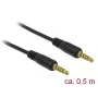 Audiokabel DeLOCK 85695 0,5 m 3,5 mm Schwarz