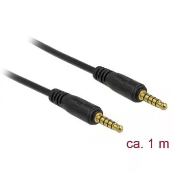 Audiokabel DeLOCK 85696 1m 3,5mm Schwarz