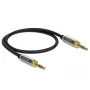 Audiokabel DeLOCK 85784 0,5 m 3,5 mm Schwarz Grau