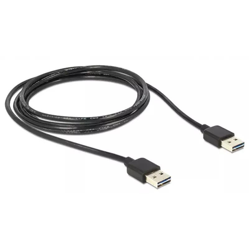 USB-Kabel DeLOCK 5m USB 2.0 A USB A Schwarz
