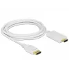 Video-Kabel-Adapter DeLOCK 83819 3m DisplayPort HDMI Weiß
