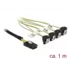 Internes Stromkabel DeLOCK 85687, 1 m, Mini SAS SFF-8087 auf 4 SATA