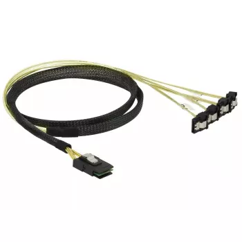 Internes Stromkabel DeLOCK 85687, 1 m, Mini SAS SFF-8087 auf 4 SATA