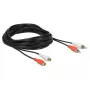 Audiokabel DeLOCK 85807 5m 2 x Cinch Schwarz Rot Weiß