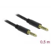 Audiokabel DeLOCK 85790 0,5 m 4,4 mm Schwarz
