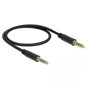 Audiokabel DeLOCK 85790 0,5 m 4,4 mm Schwarz