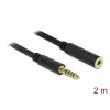 Audiokabel DeLOCK 85797 2m 4,4 mm Schwarz