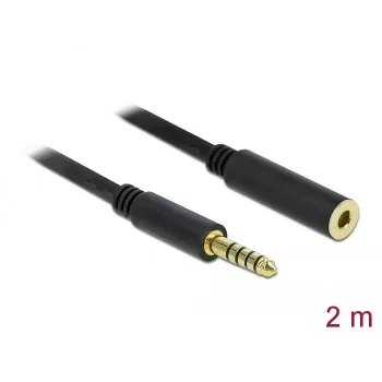 Audiokabel DeLOCK 85797 2m 4,4 mm Schwarz