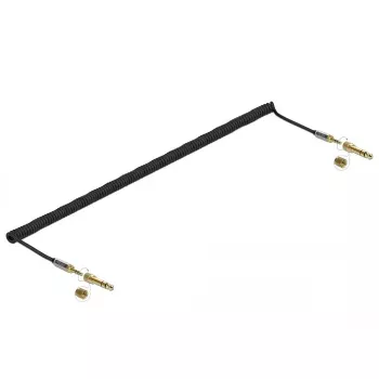 Audio-Kabel DELOCK 85839 — 3,5 mm Stecker auf 3,5 mm Stecker, vergoldete Kontakte, 5 m, AWG 28, schwarz